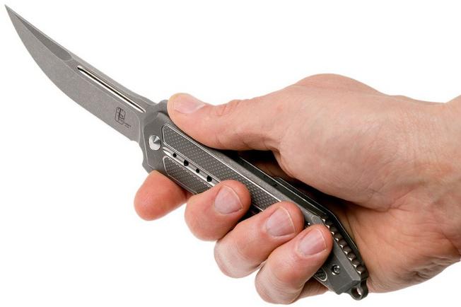 Image for Todd Begg Steelcraft Sun Tzu Kwaiken, Silver KW001 pocket knife