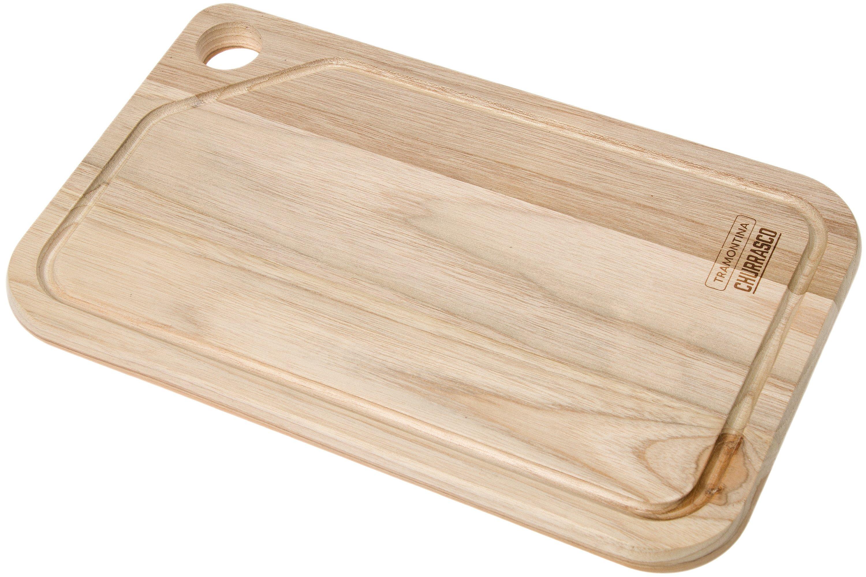 TABLA DE MADERA PARA CORTAR Y SERVIR CHURRASCO 35X23X1,5 CM.