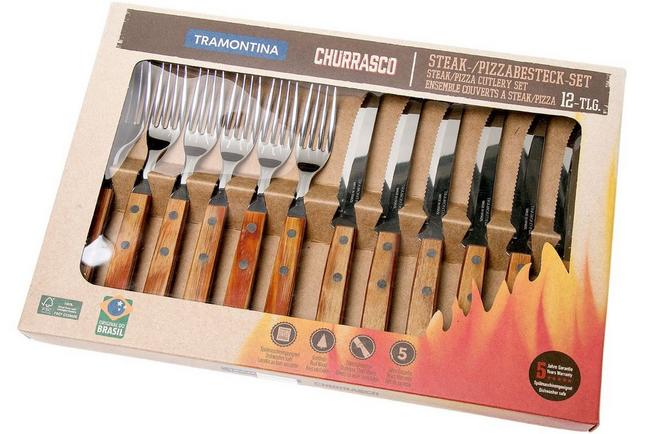 Tramontina Churrasco 12-piece steak cutlery set, 29899-219