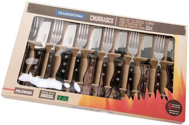 Tramontina Churrasco 12-piece steak cutlery set, 29899-219