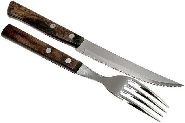 French Home Laguiole 8-Piece Steak Knife and Fork Set