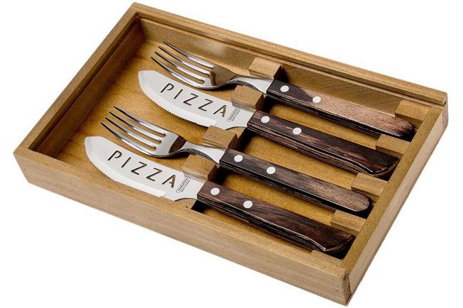 Tramontina Churrasco pizza cutlery 4-piece brown