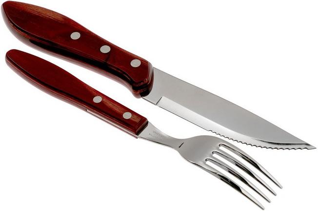 Tramontina Polywood Juego de Cuchillos Stainless Steel Knives Set with  Polywood Handle (3 pc)