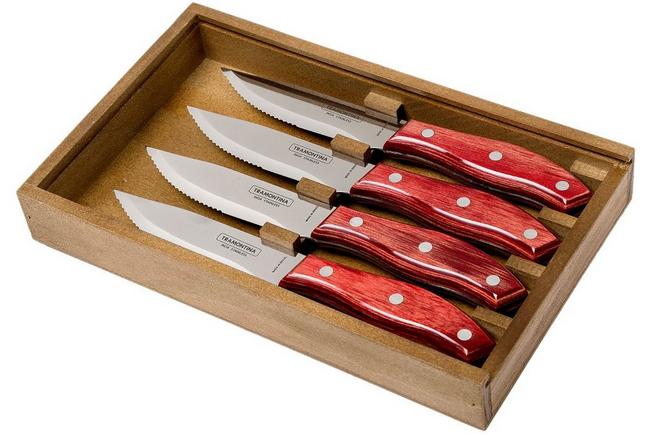 Tramontina Churrasco Premium Rio Grande steak knife set red 4-piece