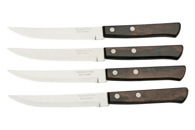 Tramontina Churrasco 92000-001, Set di 4 coltelli per bistecca e