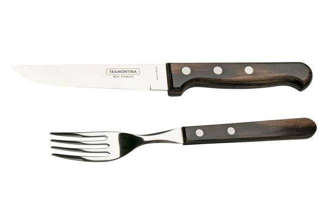 TRAMONTINA CHURRASCO BLACK 8 PIECE BBQ KNIFE SET