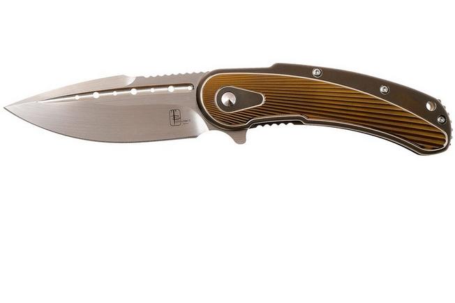 Image for Todd Begg Steelcraft Bodega, satin blade, bronze fan handle SCB365FS