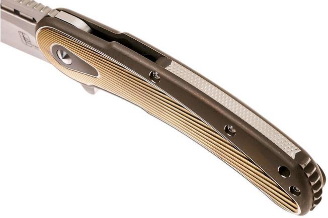 Image for Todd Begg Steelcraft Bodega, satin blade, bronze fan handle SCB365FS