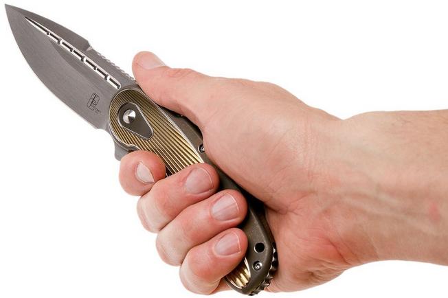 Image for Todd Begg Steelcraft Bodega, satin blade, bronze fan handle SCB365FS