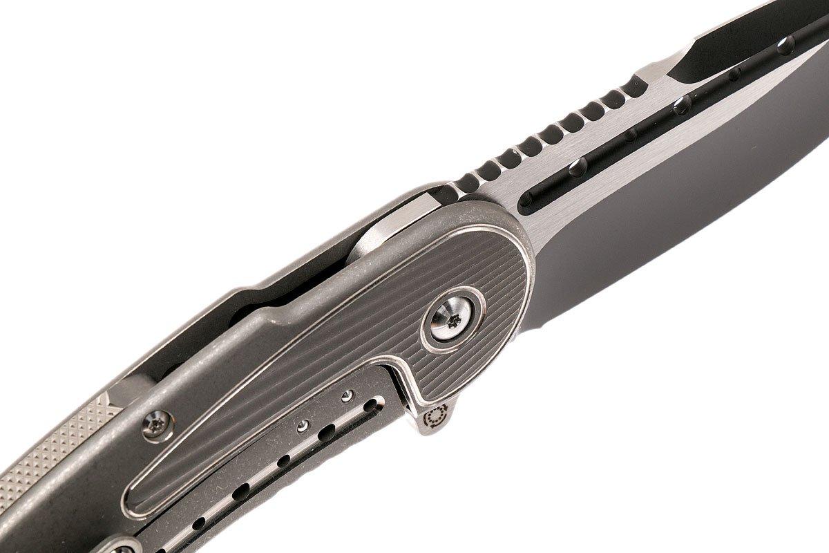 Todd Begg Steelcraft Bodega, twotone blade, grey fan handle SCB445FT