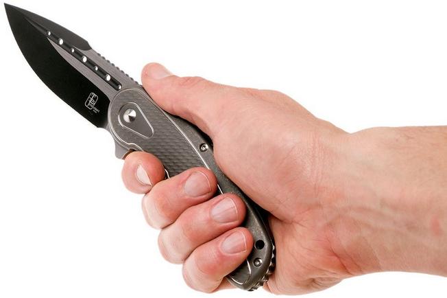 Image for Todd Begg Steelcraft Bodega, two-tone blade, grey scalloped handle SCB445ST