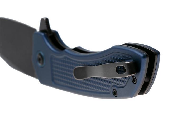 Afbeelding voor Tenable Knives Entity B1036F5 Blackwashed 14C28N, Blue Aluminium, zakmes, Nalu Boersma design