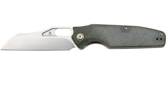 Afbeelding voor Tenable Knives Tuckamore B1052A1 Stonewashed Nitro-V, Green Micarta, zakmes, Jonathan Styles design