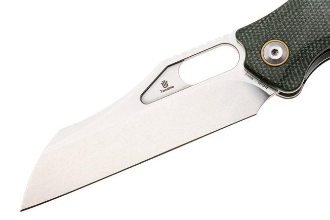 Afbeelding voor Tenable Knives Tuckamore B1052A1 Stonewashed Nitro-V, Green Micarta, zakmes, Jonathan Styles design