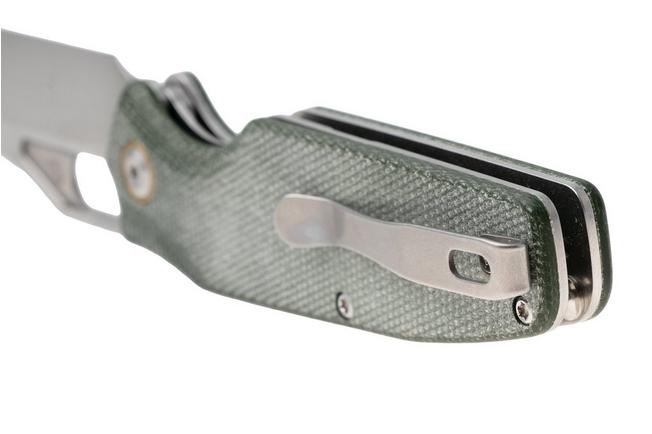 Afbeelding voor Tenable Knives Tuckamore B1052A1 Stonewashed Nitro-V, Green Micarta, zakmes, Jonathan Styles design