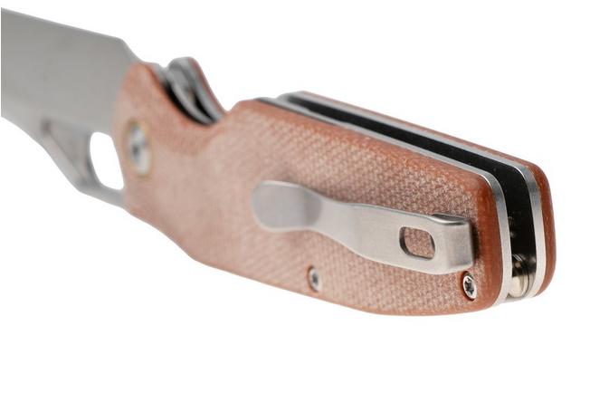 Afbeelding voor Tenable Knives Tuckamore B1052A2 Stonewashed Nitro-V, Brown Micarta, zakmes, Jonathan Styles design