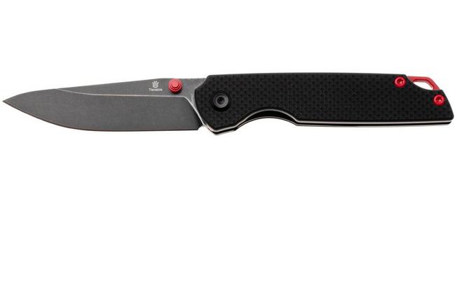 Afbeelding voor Tenable Knives Mini Warrior B2005A1 Blackwashed Nitro-V, Black G10, zakmes, Kim Ning design