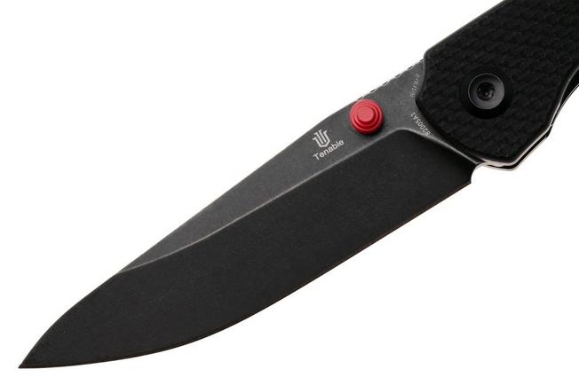 Afbeelding voor Tenable Knives Mini Warrior B2005A1 Blackwashed Nitro-V, Black G10, zakmes, Kim Ning design