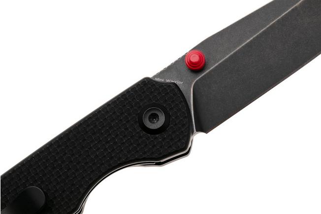 Afbeelding voor Tenable Knives Mini Warrior B2005A1 Blackwashed Nitro-V, Black G10, zakmes, Kim Ning design