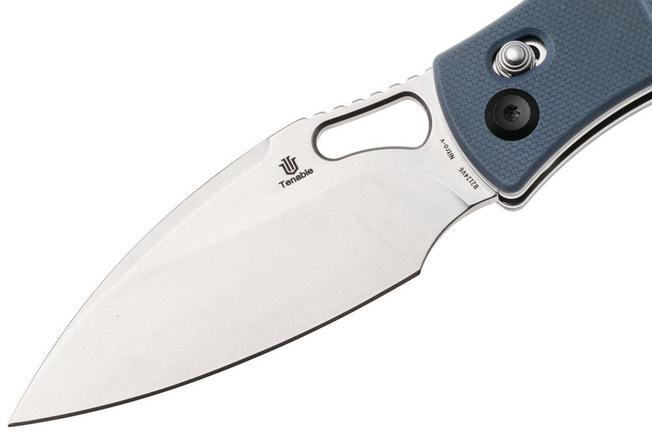 Afbeelding voor Tenable Knives Heron B2124V6 Stonewashed Nitro-V, Gray G10, zakmes, Johan Jordaan design