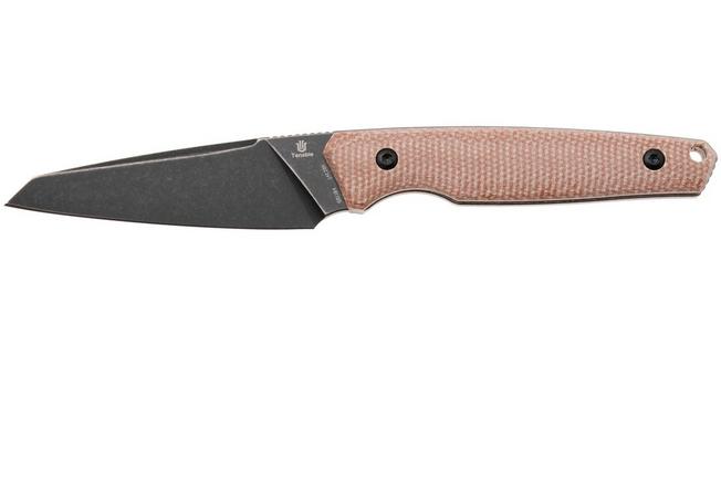 Afbeelding voor Tenable Knives Parr G011B4 Blackwashed 14C28N, Brown Micarta, vaststaand mes, Jonathan Styles design