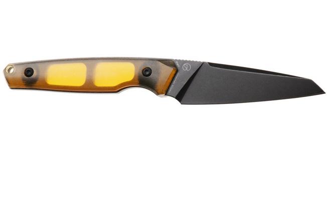 Afbeelding voor Tenable Knives Parr G011B6 Blackwashed 14C28N, PEI/Ultem, vaststaand mes, Jonathan Styles design