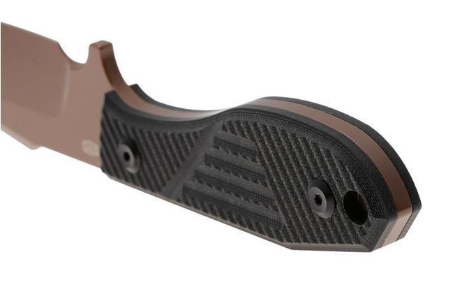 Bild für Tenable Knives Tiny Dancer G014A1 Rose Gold Coated D2, Black G10, Fahrtenmesser, JB Stout Design