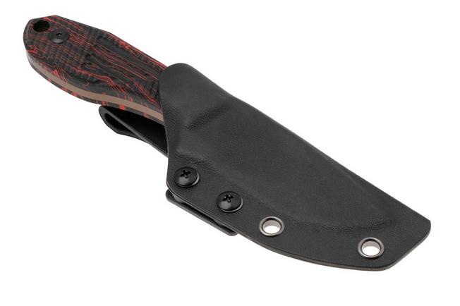 Afbeelding voor Tenable Knives Tiny Dancer G014A2 Rose Gold Coated D2, Black Red G-Mascus, vaststaand mes, JB Stout design