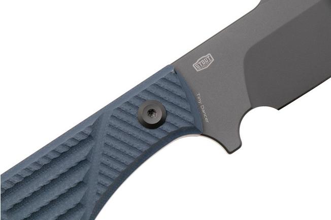 Bild für Tenable Knives Tiny Dancer G014A3 Gray Coated D2, Light Gray G10, Fahrtenmesser, JB Stout Design