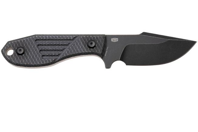 Afbeelding voor Tenable Knives Tiny Dancer G014A4 Blackwashed D2, Black Micarta, vaststaand mes, JB Stout design