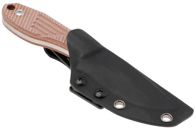 Bild für Tenable Knives Tiny Dancer G014A5 Stonewashed D2, Brown Micarta, Fahrtenmesser, Jonathan Styles Design