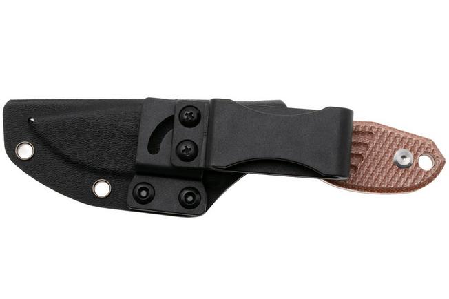 Bild für Tenable Knives Tiny Dancer G014A5 Stonewashed D2, Brown Micarta, Fahrtenmesser, Jonathan Styles Design