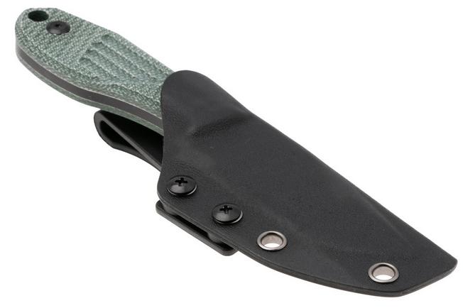 Afbeelding voor Tenable Knives Tiny Dancer G014A6 Blackwashed D2, Green Micarta, vaststaand mes, Jonathan Styles design