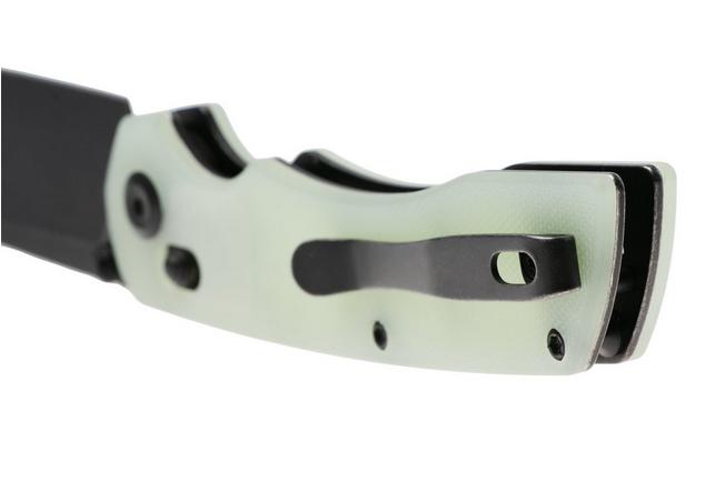 Afbeelding voor Tenable Knives Kryo T1001V4 Blackwashed 14C28N, Natural Jade G10, zakmes, Kim Ning design
