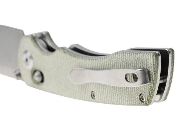 Afbeelding voor Tenable Knives Kryo T1001V6 Stonewashed 14C28N, Green Micarta, zakmes, Kim Ning design
