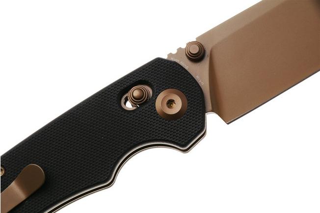Afbeelding voor Tenable Knives Kryo T1001V8 Rose Gold PVD 14C28N, Black G10, zakmes, Kim Ning design