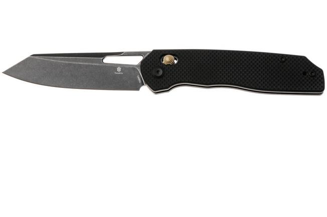 Afbeelding voor Tenable Knives Shard T1006V1 Blackwashed 14C28N, Black G10, zakmes, Kim Ning design