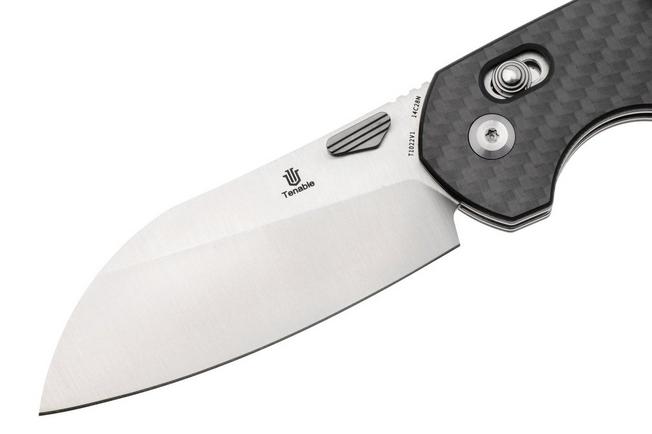 Afbeelding voor Tenable Knives Model 6 T1022V1 Satin 14C28N, Twill Carbon Fiber, zakmes, Nick Swan design