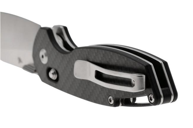 Afbeelding voor Tenable Knives Model 6 T1022V1 Satin 14C28N, Twill Carbon Fiber, zakmes, Nick Swan design