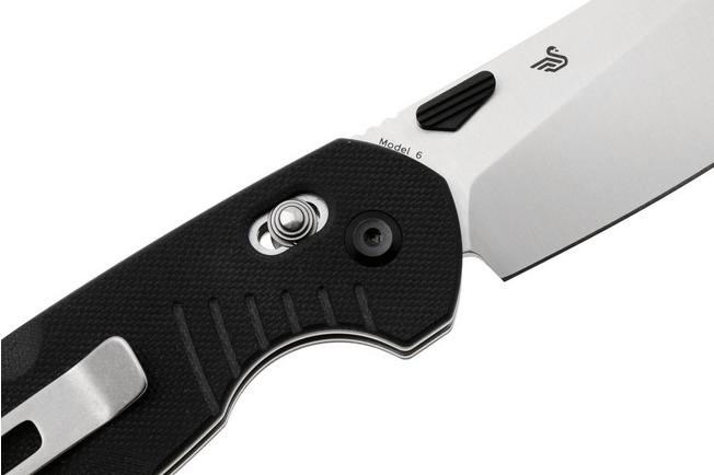 Bild für Tenable Knives Model 6 T1022V4 Satin 14C28N, Black G10, Taschenmesser, Nick Swan Design