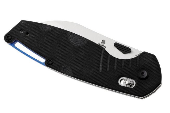 Bild für Tenable Knives Model 6 T1022V4 Satin 14C28N, Black G10, Taschenmesser, Nick Swan Design