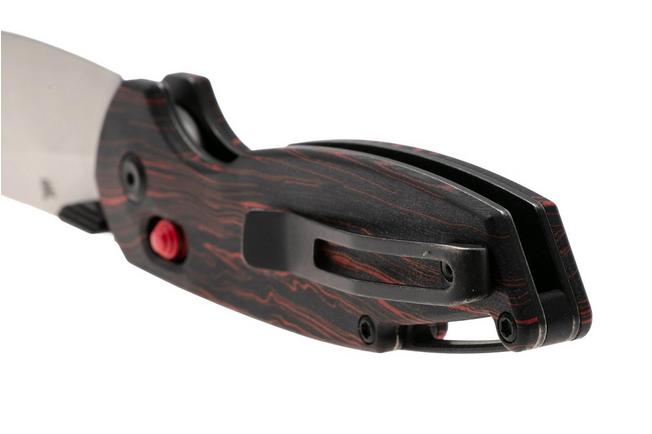 Afbeelding voor Tenable Knives Model 6 T1022V8 Stonewashed 14C28N, Red Black G-Mascus, zakmes, Nick Swan