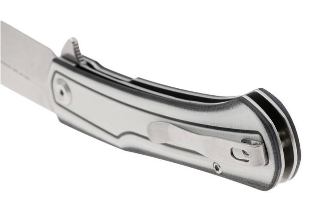 Bild für Tenable Knives Kratos T1024A5 Stonewashed Nitro-V, White Black G10, Taschenmesser, Ostap Hel Design