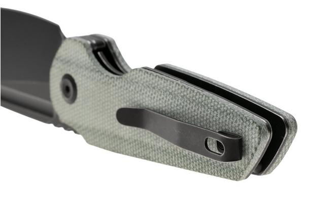 Afbeelding voor Tenable Knives Rafe L T1048A1 Blackwashed 14C28N, Green Micarta, zakmes, 4T5 design