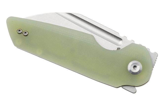 Bild für Tenable Knives Rafe L T1048A2 Rafe L, Stonewashed 14C28N, Jade G10, Taschenmesser, 4T5 Design