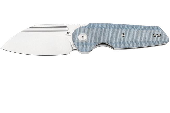 Afbeelding voor Tenable Knives Rafe L T1048A3 Stonewashed 14C28N, Blue Micarta, zakmes, 4T5 design