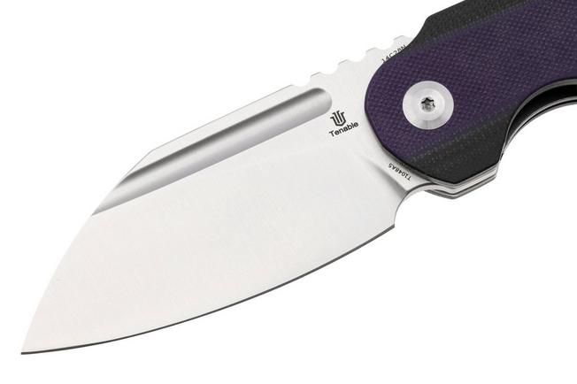 Afbeelding voor Tenable Knives Rafe L T1048A Satin 14C28N, Purple Black G10, zakmes, 4T5 design