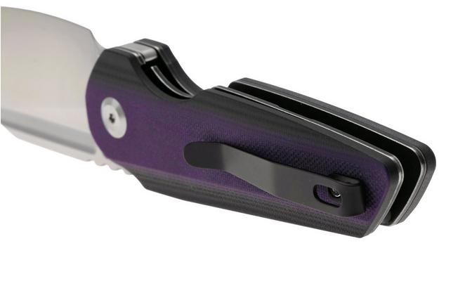 Afbeelding voor Tenable Knives Rafe L T1048A Satin 14C28N, Purple Black G10, zakmes, 4T5 design