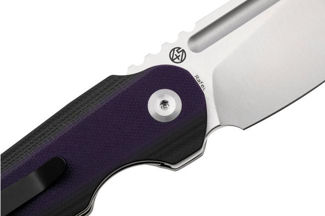Afbeelding voor Tenable Knives Rafe L T1048A Satin 14C28N, Purple Black G10, zakmes, 4T5 design