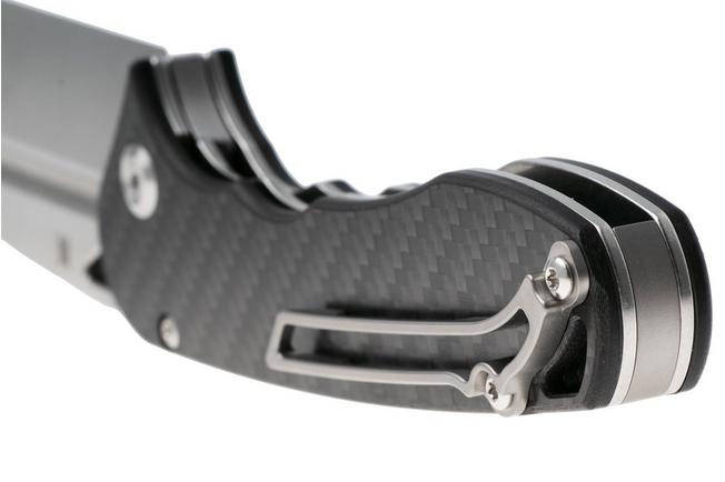 Bild für Tenable Knives Bömbur T1054A3 Stonewashed D2, Twirl Carbonfiber, Taschenmesser, Midgards Messer Design